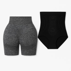 Combo de 2 Cintas y 2 Shorts Yoga Negro