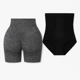 Combo de 2 Cintas y 2 Shorts Yoga Negro