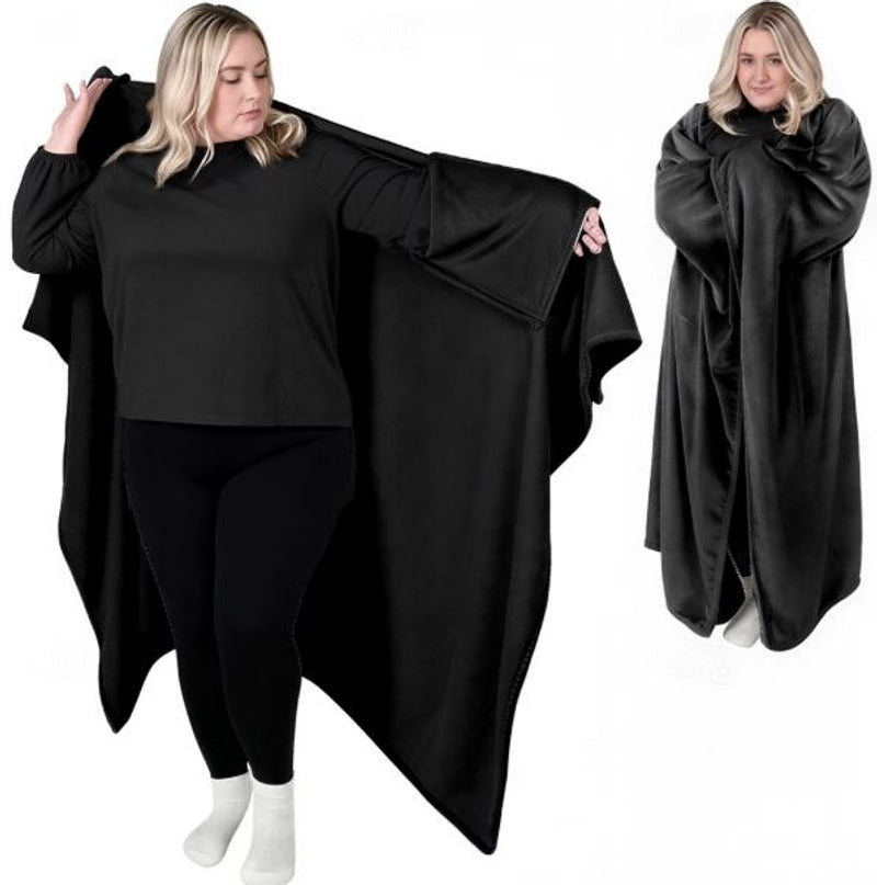 MANTA DE ESPALDA NEGRA