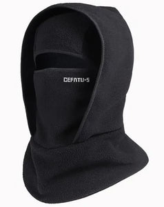 Balaclava de invierno con capuz preta