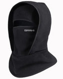 Balaclava de invierno con capuz preta