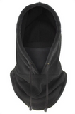 Capucha polar con garganta - negro