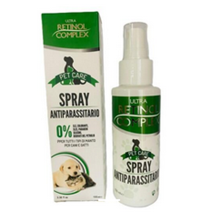 Spray Antiparasitario para Mascotas 100 ml - Retinol Complex