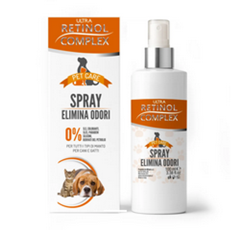 Spray Eliminador de Olores para Mascotas 100 ml - Retinol Complex