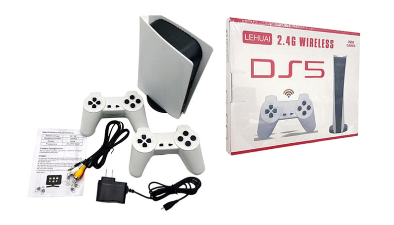 Consola retro DS5 2 4Gcom 2 controles inalámbricos